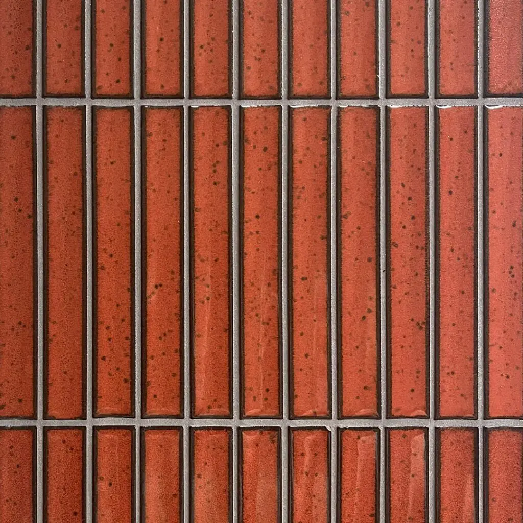 orange avlång japansk mosaik i keramik