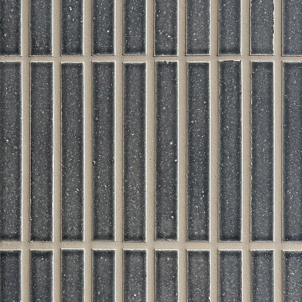 blå avlång japansk mosaik i keramik