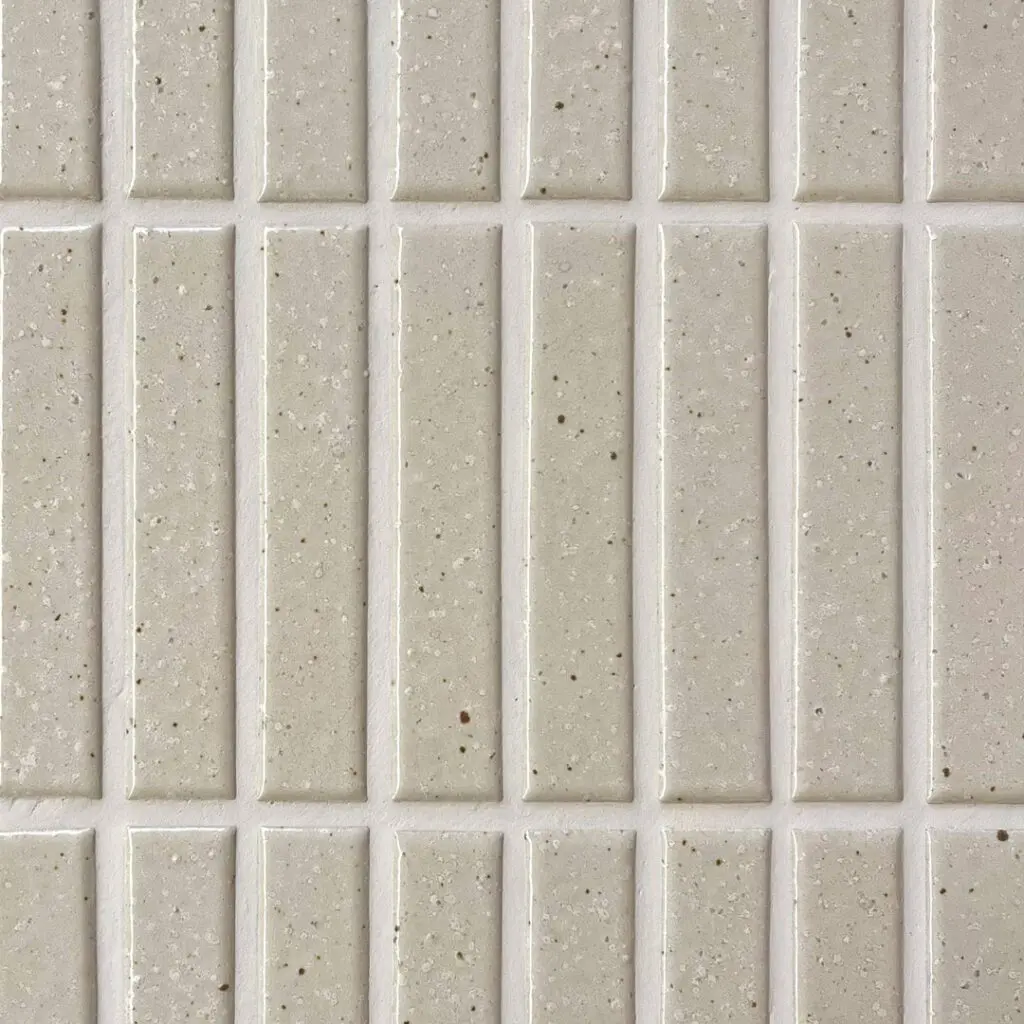 vit avlång japansk mosaik i keramik