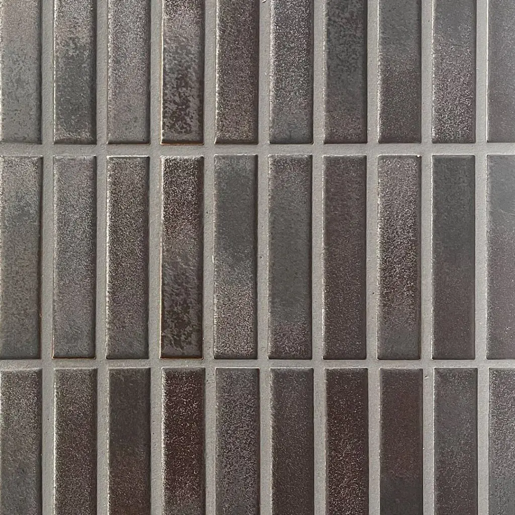 svart avlång japansk mosaik i keramik