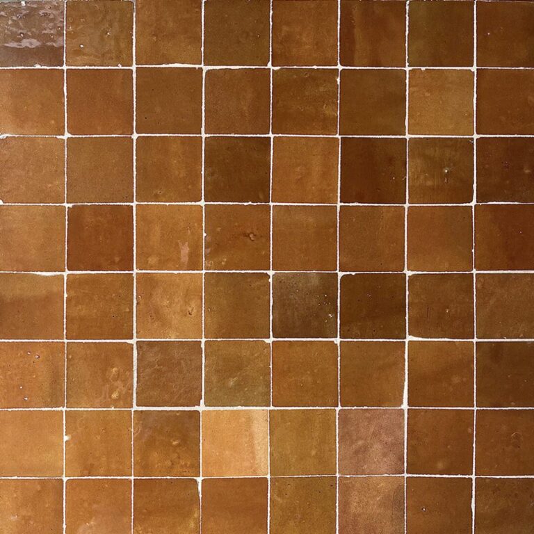 zellige kakel i brunt