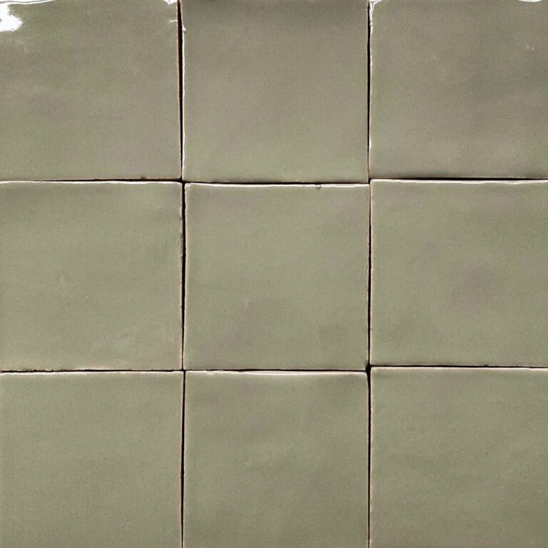 khakigrönt handgjort kakel