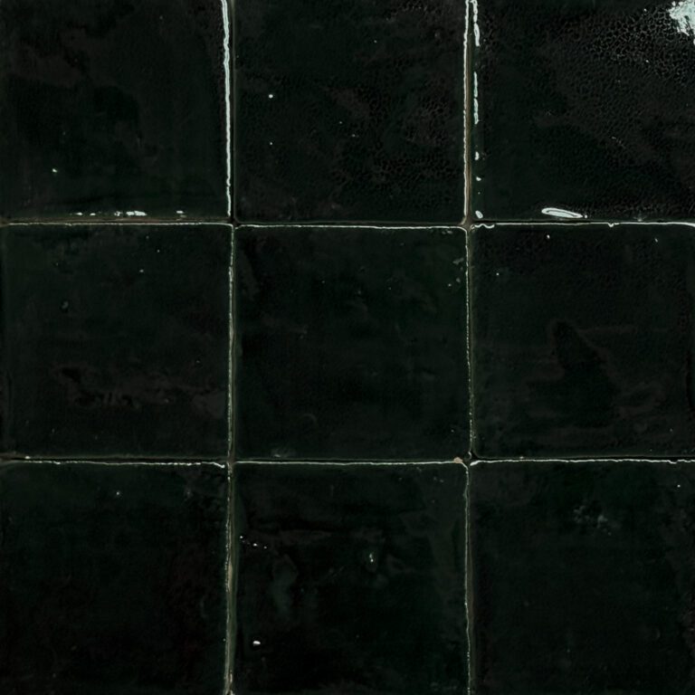 mörkgrönt handgjort kakel