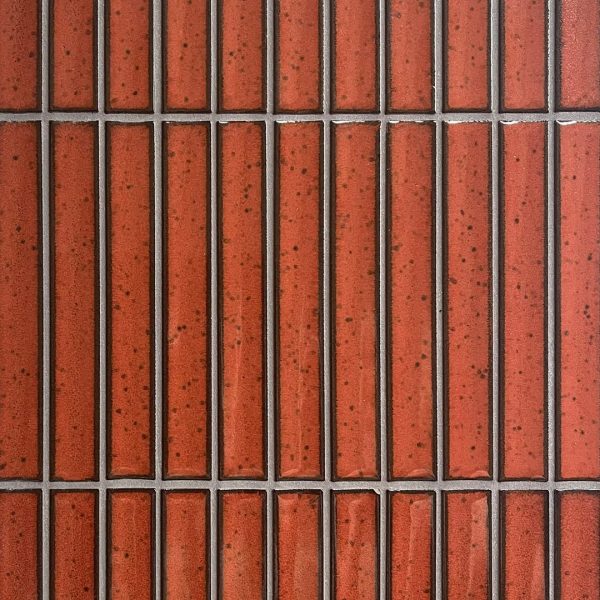 orange avlång japansk mosaik i keramik