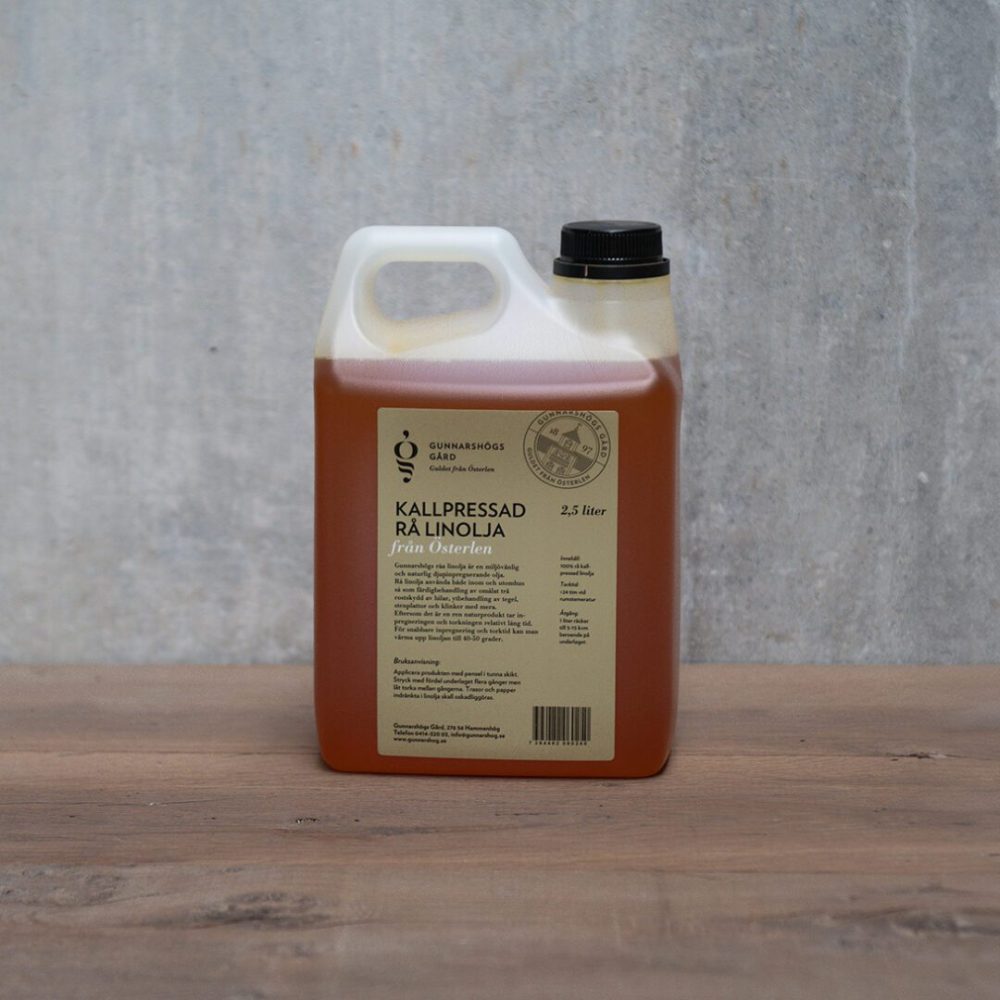 dunk med ytbehandling linolja