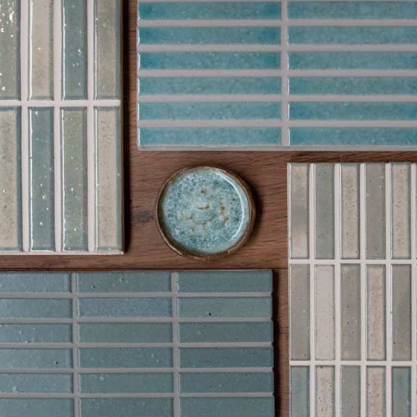 turkosa japanska mosaiker i ett stilleben