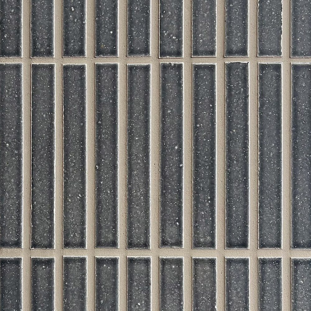 blå avlång japansk mosaik i keramik