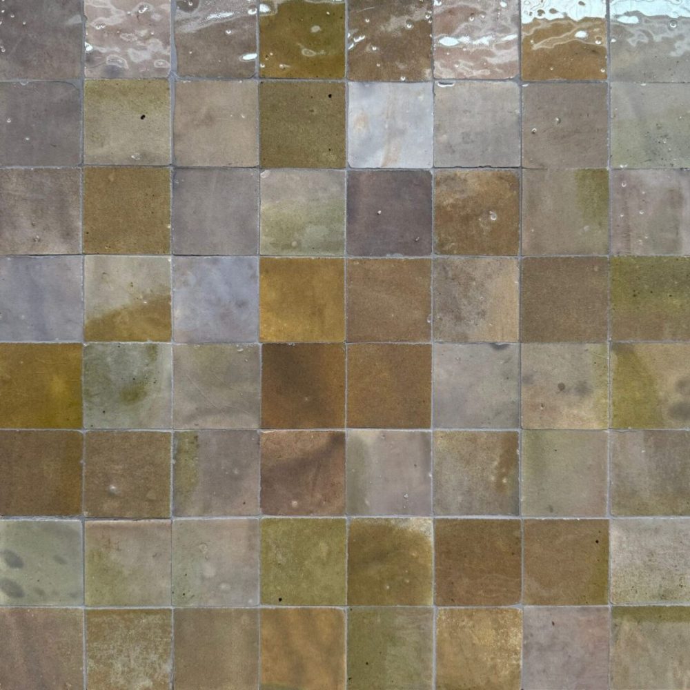 Zellige Nature 5x5 med fogfärgen Gråbrun