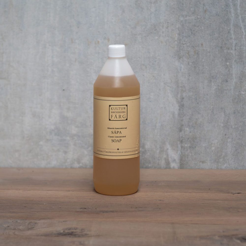 koncentrerad såpa i förpackning om 1 liter