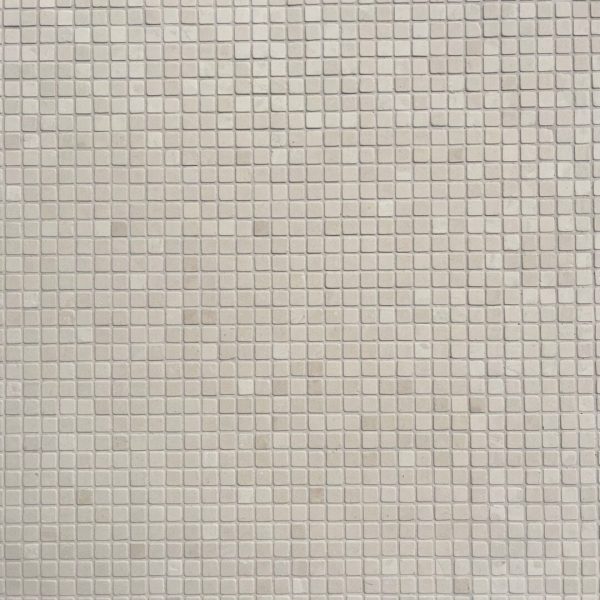 tumlad mosaik i ljus kalksten