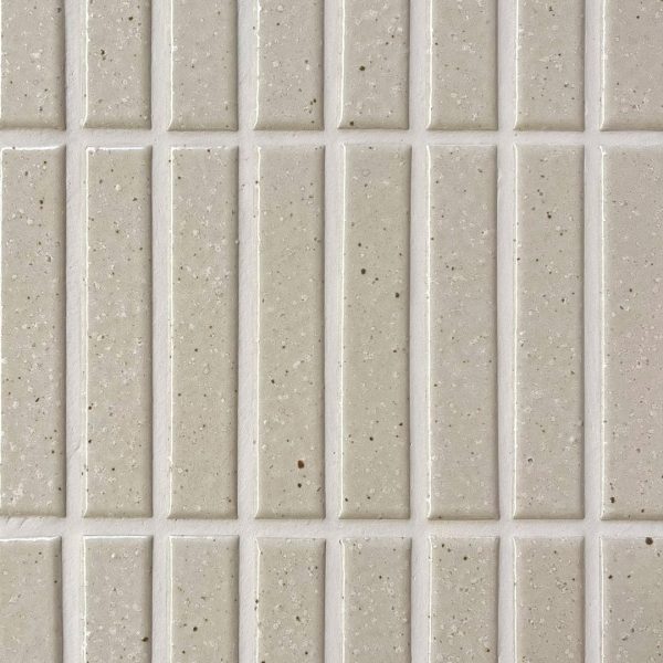 vit avlång japansk mosaik i keramik