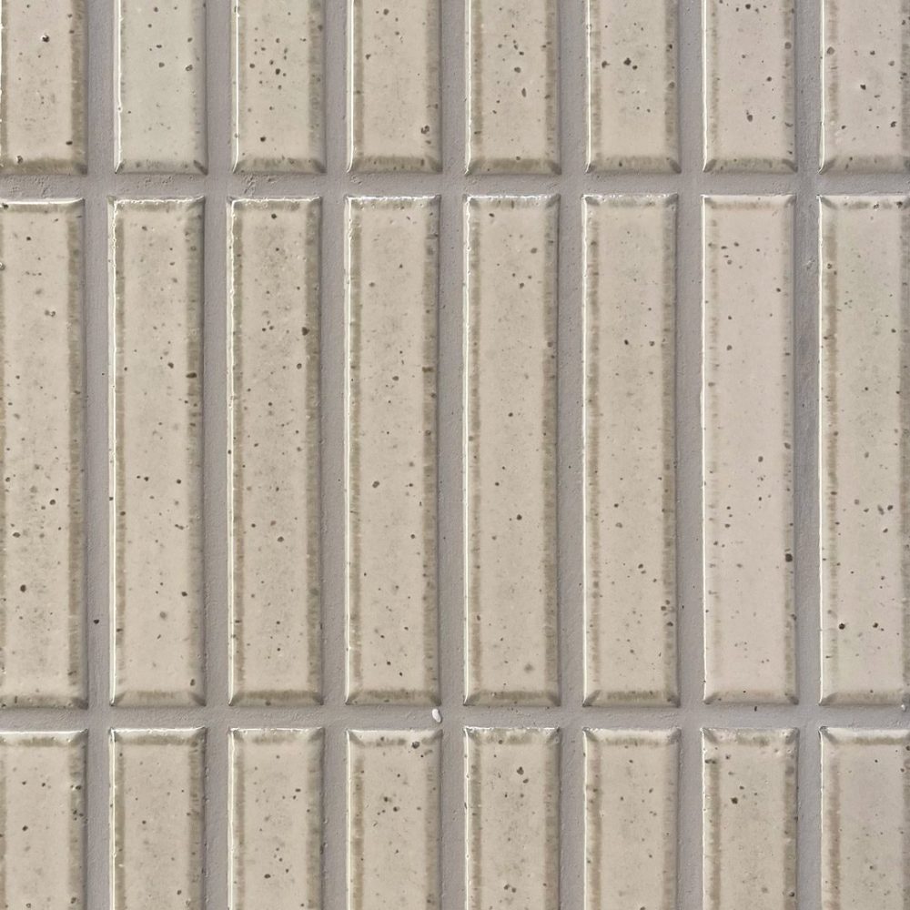 vit avlång japansk mosaik i keramik