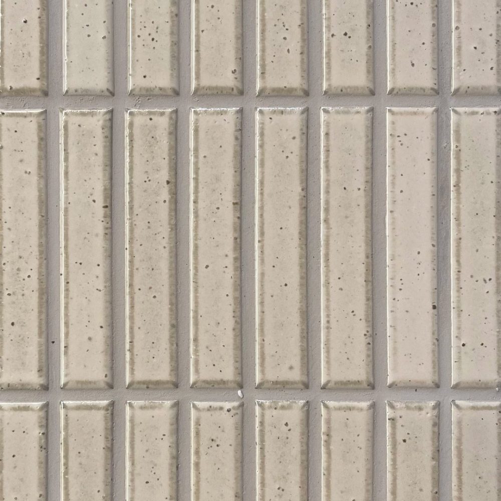 vit avlång japansk mosaik i keramik