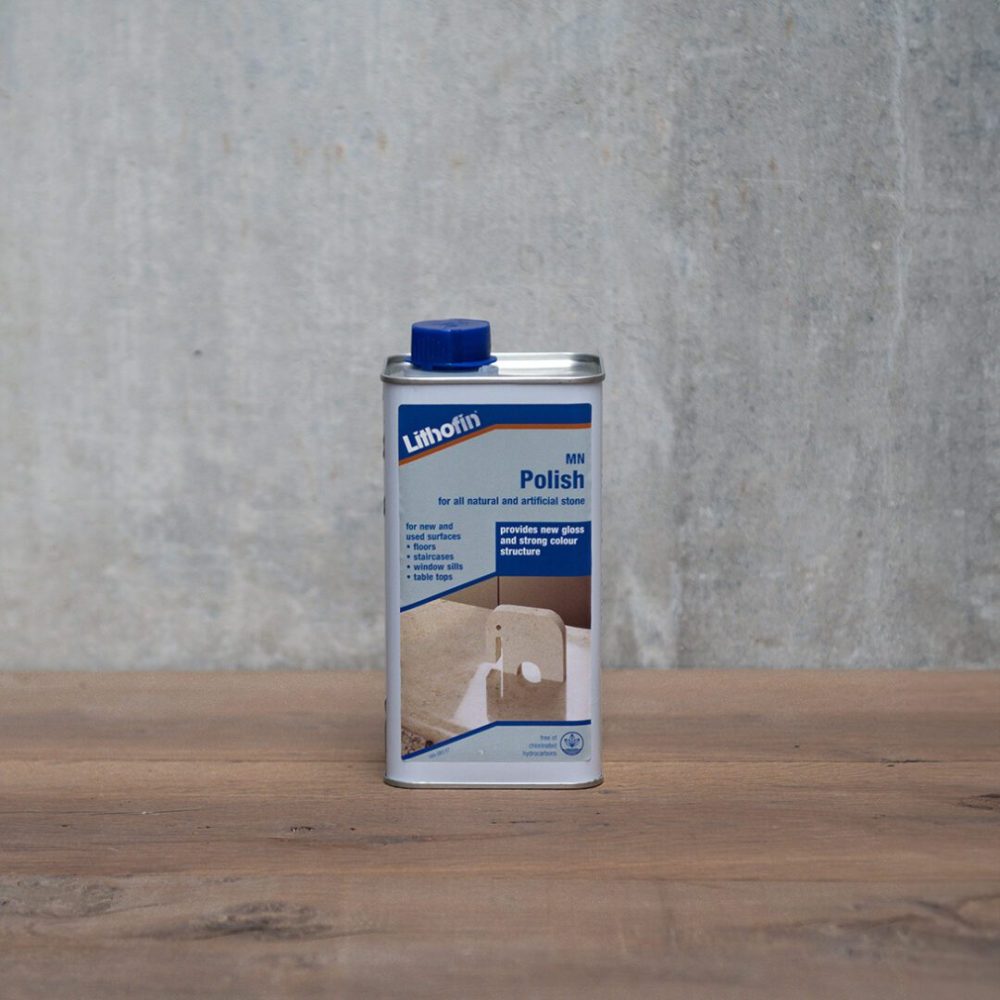 flaska med ytbehandling lithofin mn polish