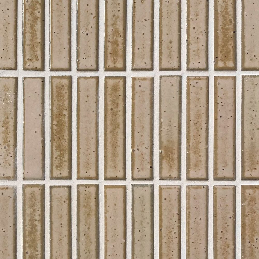 beige avlång japansk mosaik i keramik