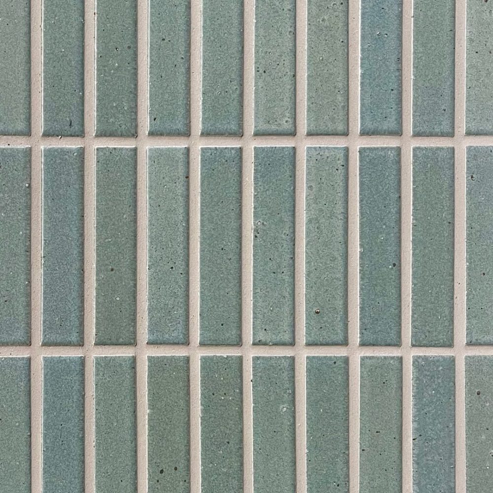 turkos avlång japansk mosaik i keramik