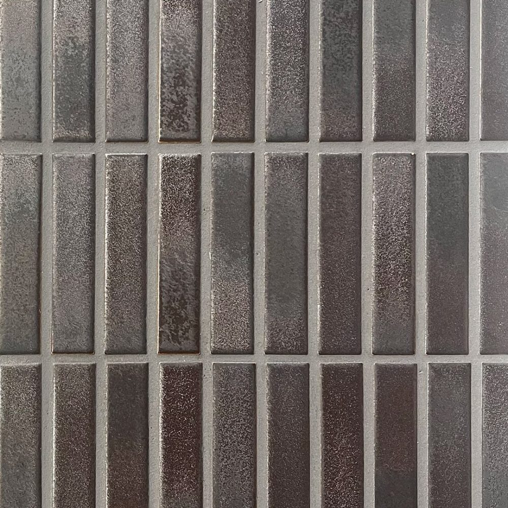 svart avlång japansk mosaik i keramik