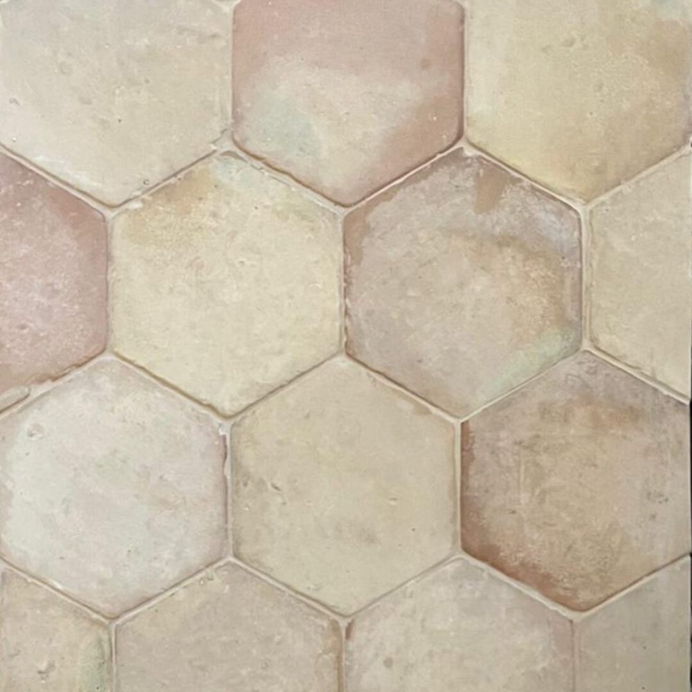 Handmade Patina Hexagon med fogfärgen Jurabeige
