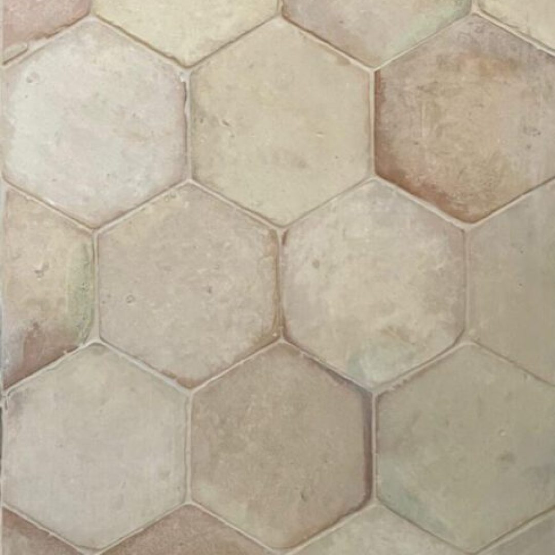 Handmade Patina Hexagon med fogfärgen Jurabeige